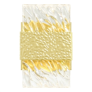 CWI Lighting Carolina Contemporary Metal Wall Sconce in Gold Leaf