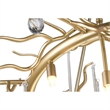 CWI Lighting Anita 12 Light Transitional Metal Chandelier in Gold