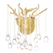 CWI Lighting Anita 2 Light Transitional Metal Wall Sconce in Gold Leaf