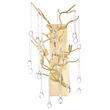 CWI Lighting Anita 3 Light Transitional Metal Wall Sconce in Gold Leaf