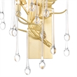 CWI Lighting Anita 3 Light Transitional Metal Wall Sconce in Gold Leaf