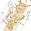CWI Lighting Anita 3 Light Transitional Metal Wall Sconce in Gold Leaf