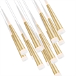 CWI Lighting Andes Contemporary Metal LED Multi Light Pendant in Satin Gold