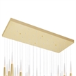 CWI Lighting Andes Contemporary Metal LED Multi Light Pendant in Satin Gold