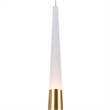 CWI Lighting AndesContemporary Metal LED Down Mini Pendant in Satin Gold