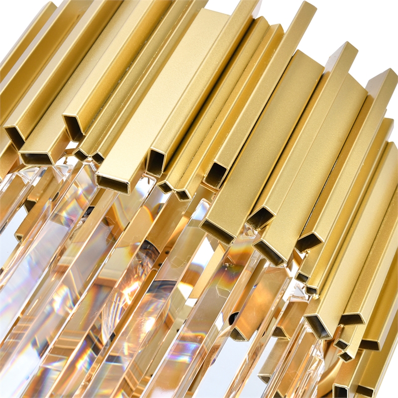 CWI Lighting Deco 4 Light Down Contemporary Metal Mini Chandelier in Gold