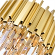 CWI Lighting Deco 4 Light Down Contemporary Metal Mini Chandelier in Gold