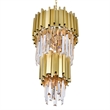 CWI Lighting Deco 4 Light Down Contemporary Metal Mini Chandelier in Gold
