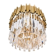 CWI Lighting Deco 4 Light Down Contemporary Metal Chandelier in Gold