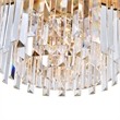 CWI Lighting Deco 4 Light Down Contemporary Metal Chandelier in Gold