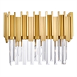 CWI Lighting Deco 3 Light Contemporary Metal Vanity Light in Medallion Gold
