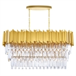 CWI Lighting Deco 9 Light Contemporary Metal Pool Table Light in Medallion Gold