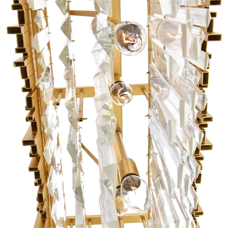 CWI Lighting Deco 9 Light Contemporary Metal Pool Table Light in Medallion Gold