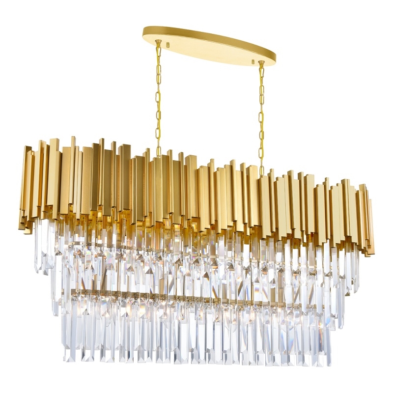 CWI Lighting Deco 9 Light Contemporary Metal Pool Table Light in Medallion Gold