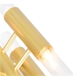 CWI Lighting Orgue 6 Light Transitional Metal Wall Sconce in Satin Gold