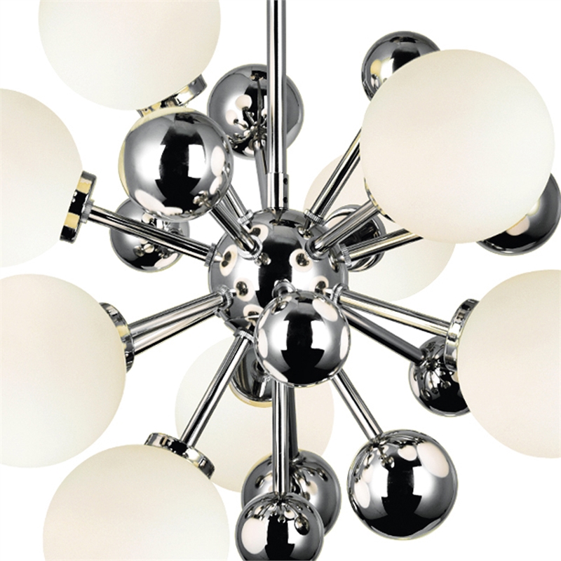 CWI Lighting Element 8 Light Contemporary Metal Chandelier in Nickel