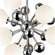 CWI Lighting Element 8 Light Contemporary Metal Chandelier in Nickel