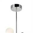 CWI Lighting Element 8 Light Contemporary Metal Chandelier in Nickel