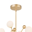CWI Lighting Element 11 Light Contemporary Metal Chandelier in Sun Gold