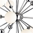 CWI Lighting Element 11 Light Contemporary Metal Chandelier in Nickel