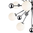 CWI Lighting Element 11 Light Contemporary Metal Chandelier in Nickel