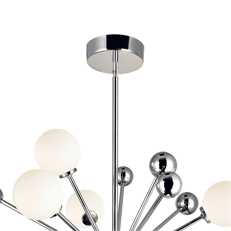CWI Lighting Element 11 Light Contemporary Metal Chandelier in Nickel
