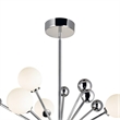 CWI Lighting Element 11 Light Contemporary Metal Chandelier in Nickel