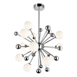 CWI Lighting Element 11 Light Contemporary Metal Chandelier in Nickel