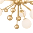 CWI Lighting Element 17 Light Contemporary Metal Chandelier in Sun Gold