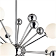 CWI Lighting Element 17 Light Contemporary Metal Chandelier in Nickel
