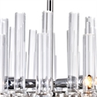 CWI Lighting Miroir 3 Light Transitional Metal Mini Chandelier in Nickel