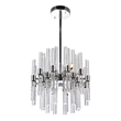 CWI Lighting Miroir 3 Light Transitional Metal Mini Chandelier in Nickel