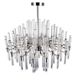 CWI Lighting Miroir 10 Light Transitional Metal Chandelier in Nickel