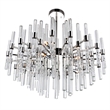 CWI Lighting Miroir 10 Light Transitional Metal Chandelier in Nickel