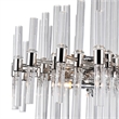 CWI Lighting Miroir 10 Light Transitional Metal Chandelier in Nickel