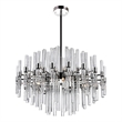CWI Lighting Miroir 10 Light Transitional Metal Chandelier in Nickel