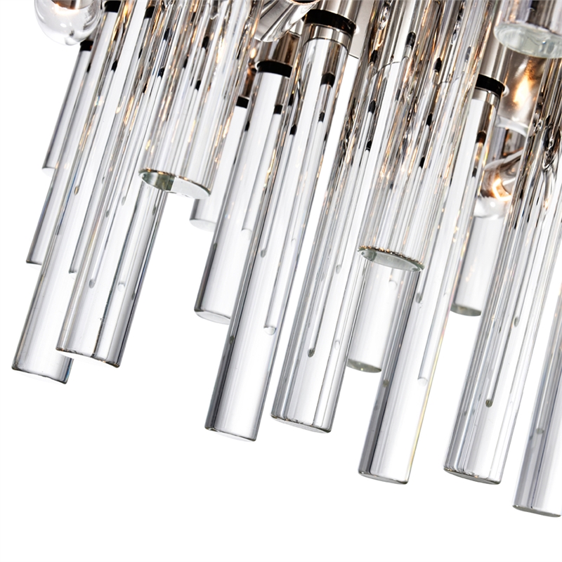 CWI Lighting Miroir 16 Light Metal Pool Table Light in Polished Nickel
