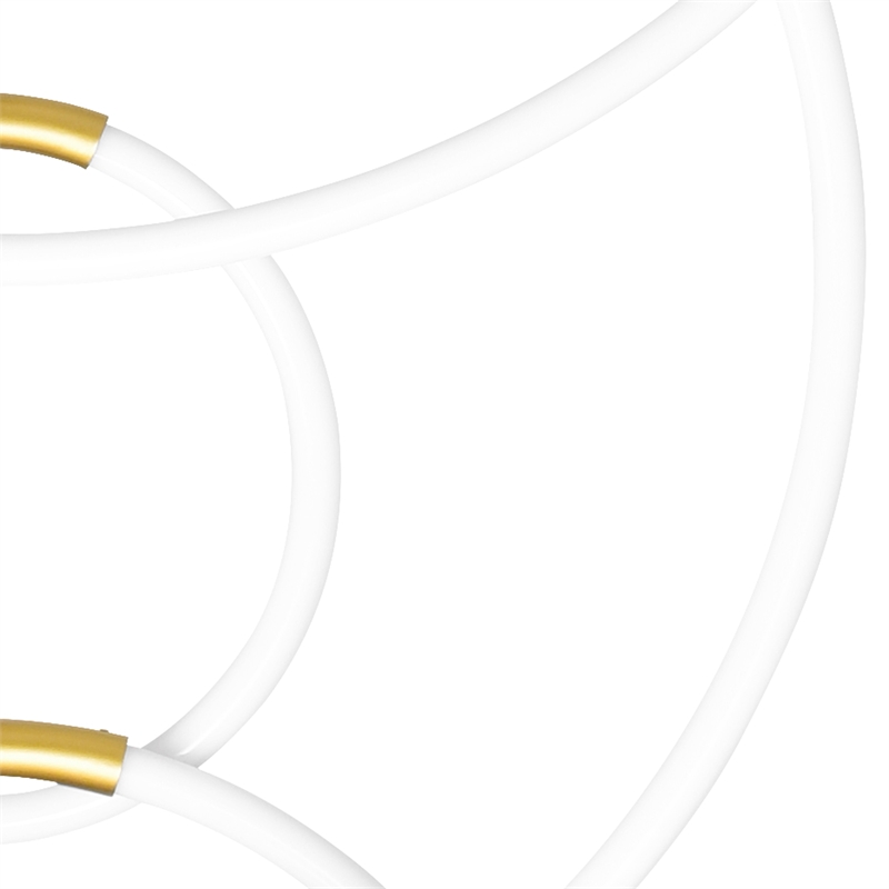 CWI Lighting Hoops 6 Light Contemporary Metal LED Chandelier in Satin Gold