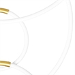 CWI Lighting Hoops 6 Light Contemporary Metal LED Chandelier in Satin Gold