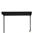 CWI Lighting Hoops 2 Light Contemporary Metal LED Chandelier in Black