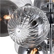 CWI Lighting Pallocino 6 Light Contemporary Metal Flush Mount in Chrome