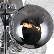 CWI Lighting Pallocino 6 Light Contemporary Metal Flush Mount in Chrome