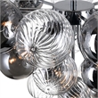CWI Lighting Pallocino 10 Light Contemporary Metal Flush Mount in Chrome