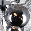 CWI Lighting Pallocino 10 Light Contemporary Metal Flush Mount in Chrome