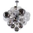 CWI Lighting Pallocino 15 Light Contemporary Metal Chandelier in Chrome