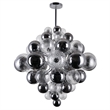 CWI Lighting Pallocino 27 Light Contemporary Metal Chandelier in Chrome