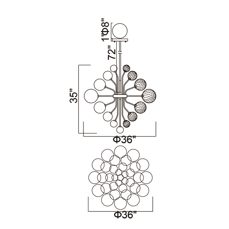 CWI Lighting Pallocino 27 Light Contemporary Metal Chandelier in Chrome