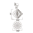 CWI Lighting Pallocino 27 Light Contemporary Metal Chandelier in Chrome