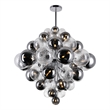 CWI Lighting Pallocino 27 Light Contemporary Metal Chandelier in Chrome