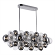 CWI Lighting Pallocino 27 Light Metal Island/Pool Table Chandelier in Chrome